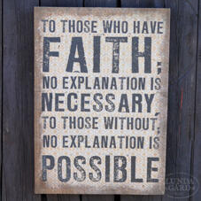 Canvastavla "Faith"