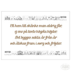 Affisch "Ett hem kursiv" A2