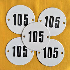 Gammal emaljskylt nr 105