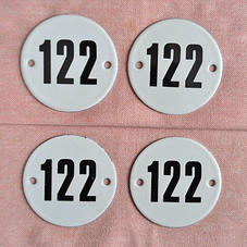 Gammal emaljskylt nr 122