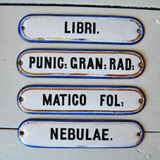 Emaljskylt - PUNIC: GRAN: RAD: