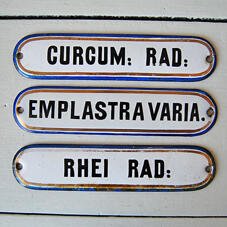 Emaljskylt - CURCUM: RAD: