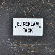 Emalikyltti - Ej reklam tack