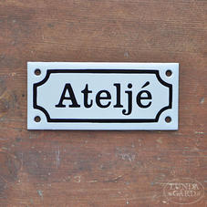 Emaljskylt - Ateljé