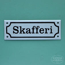 Emaljskylt - Skafferi