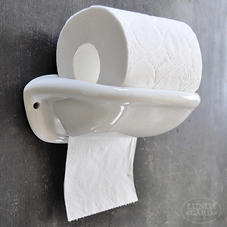 Wc-pappershållare i porslin