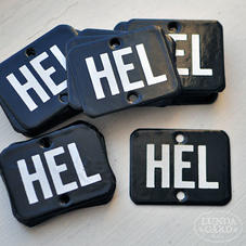 Gammal emaljskylt – HEL 1
