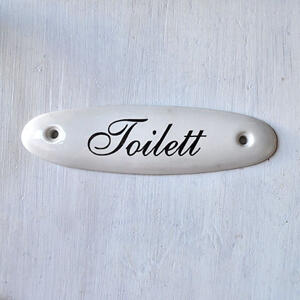 Iso posliinikyltti - Toilett