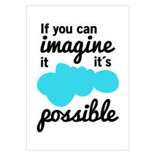 Postikortti "If you can imagine it"