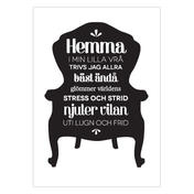 Kuva "Hemma i min lilla vrå" A5