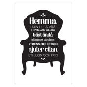 Kuva "Hemma i min lilla vrå" A5