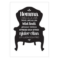 Bild "Hemma i min lilla vrå" A5