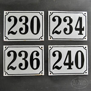 Vintage - Emaljskyltar - Gammal emaljskylt – 240